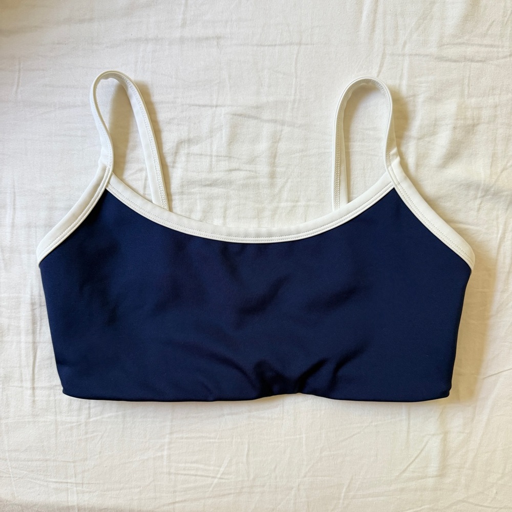 Year of Ours Navy White Bralette